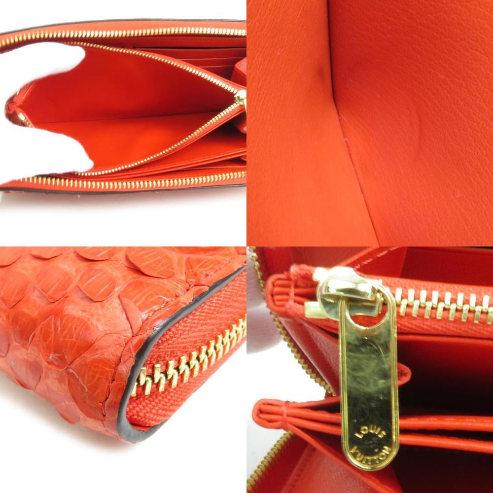 Louis Vuitton Zippy Wallet Python Long Wallet Ora… - image 4